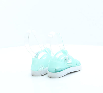 Preworn Girls Green Rubber Fisherman Sandal UK 5 EUR 22