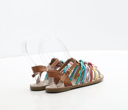 Primark Girls Multicoloured Polyester Strappy Sandal UK 9 27