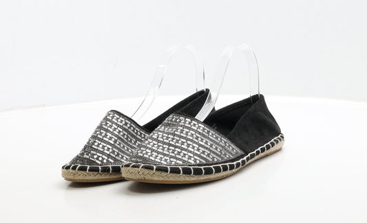 Primark Womens Black Polyester Flat UK 39