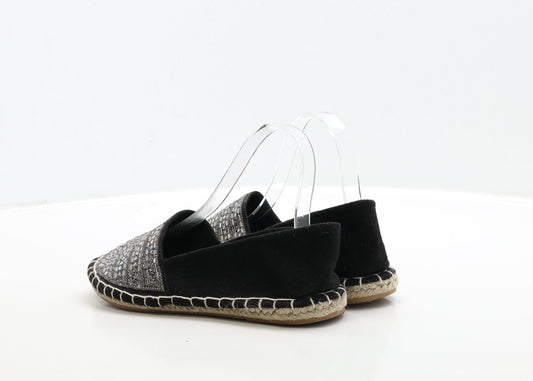 Primark Womens Black Polyester Flat UK 39