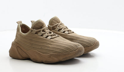 Preworn Womens Brown Polyester Trainer UK 5 38