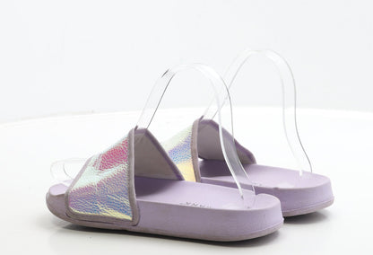Primark Girls Purple Polyester Slider Sandal UK 2 35