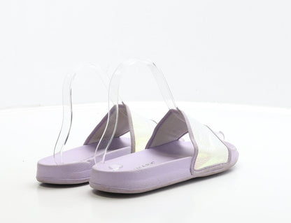 Primark Girls Purple Polyester Slider Sandal UK 2 35