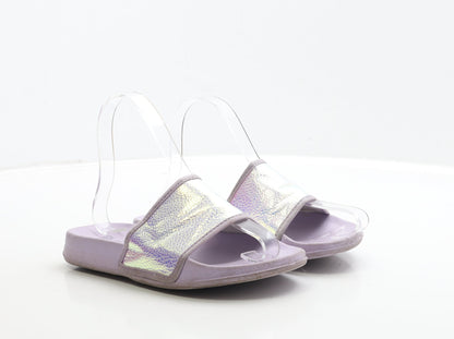 Primark Girls Purple Polyester Slider Sandal UK 2 35