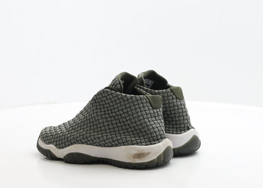 Nike Mens Green Geometric Polyester Trainer UK 5.5 38.5 - Jordan