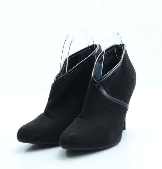 George Womens Black Suede Court Heel UK 5 38