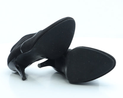 George Womens Black Suede Court Heel UK 5 38