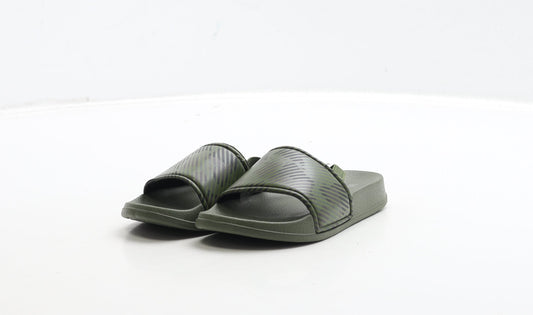 Primark Boys Green Camouflage Rubber Slider Sandal UK 7 24