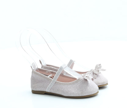 F&F Girls Pink Polyester Ballet Flat UK 6 23
