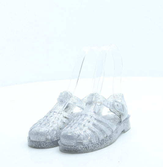 George Girls Clear Rubber Fisherman Sandal UK 8 26
