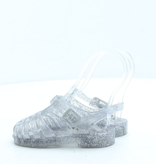 George Girls Clear Rubber Fisherman Sandal UK 8 26
