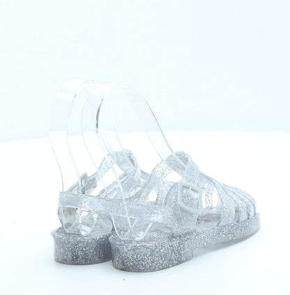 George Girls Clear Rubber Fisherman Sandal UK 8 26