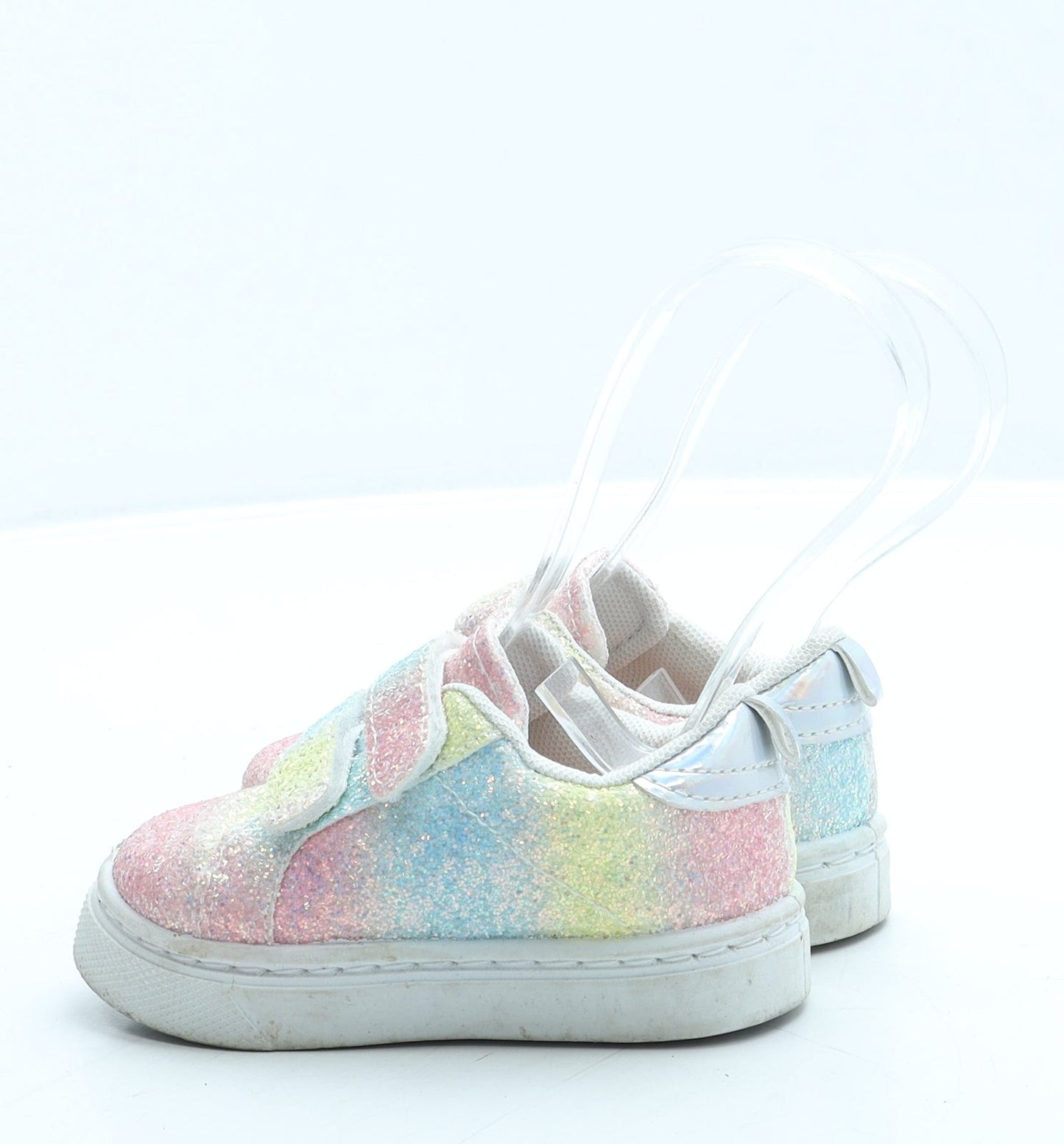 Preworn Girls Pink Polyester Trainer UK 5 22