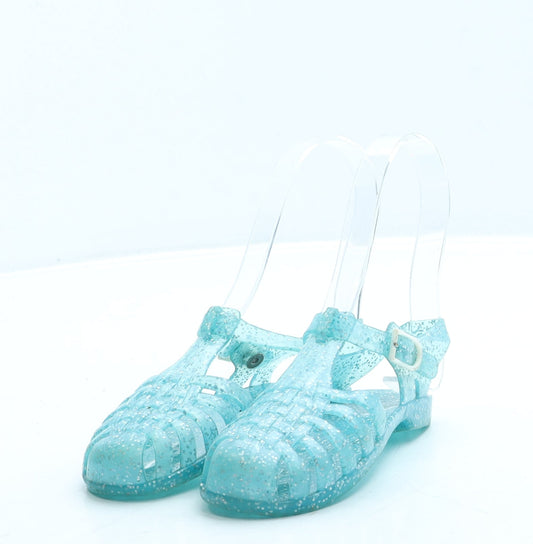 Preworn Girls Blue Rubber Fisherman Sandal UK 8