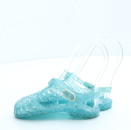Preworn Girls Blue Rubber Fisherman Sandal UK 8