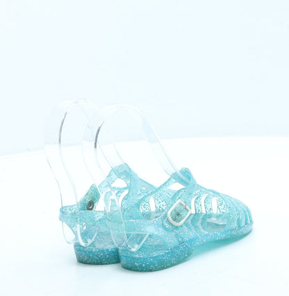Preworn Girls Blue Rubber Fisherman Sandal UK 8
