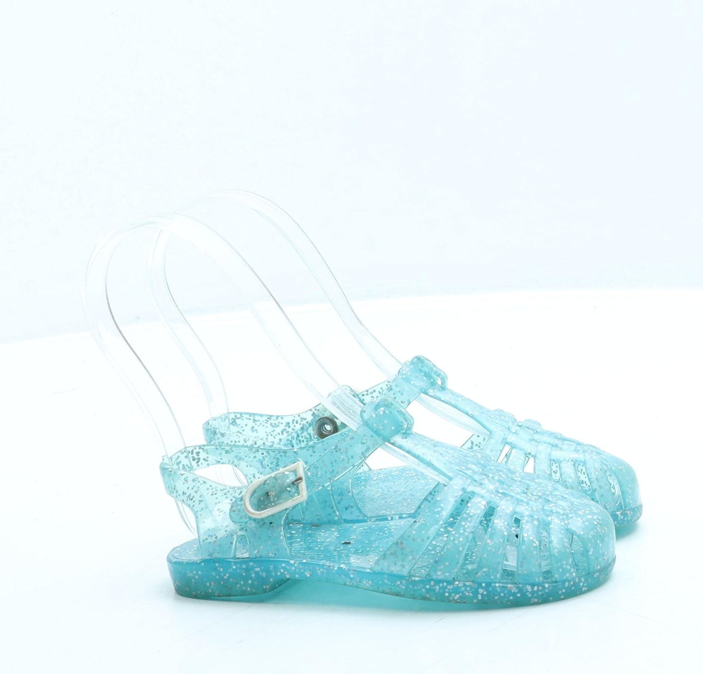 Preworn Girls Blue Rubber Fisherman Sandal UK 8