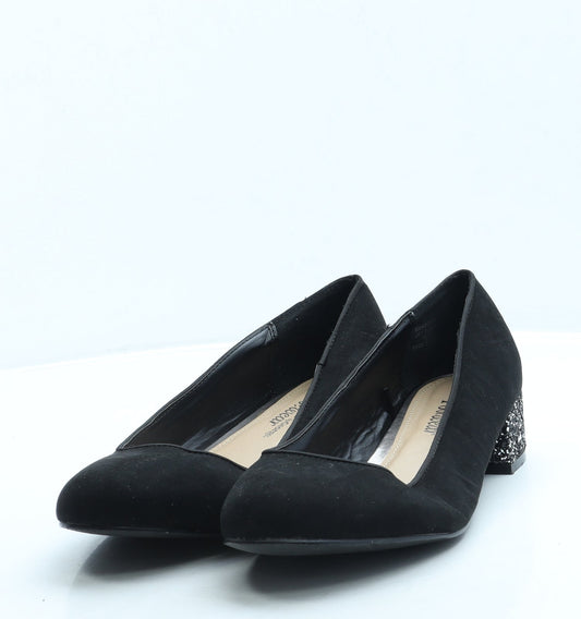 George Womens Black Suede Court Heel UK 7 41