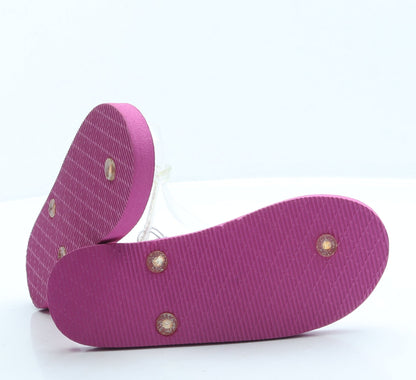 Primark Girls Pink Geometric Rubber Slingback Sandal UK 2 35 US 3 - LOL Dolls