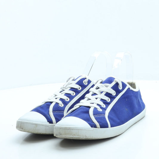 George Womens Blue Fabric Trainer UK 6 39