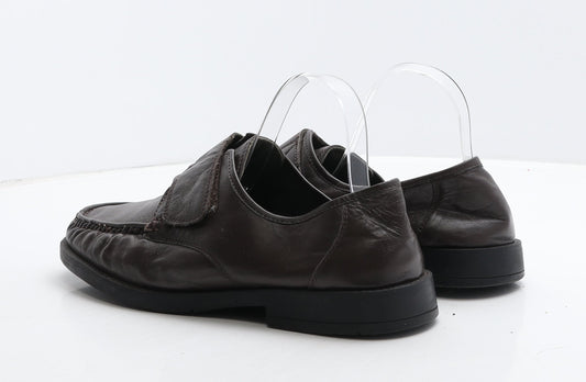 Preworn Mens Brown Leather Loafer Casual UK 9