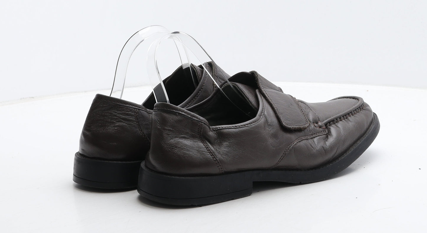 Preworn Mens Brown Leather Loafer Casual UK 9