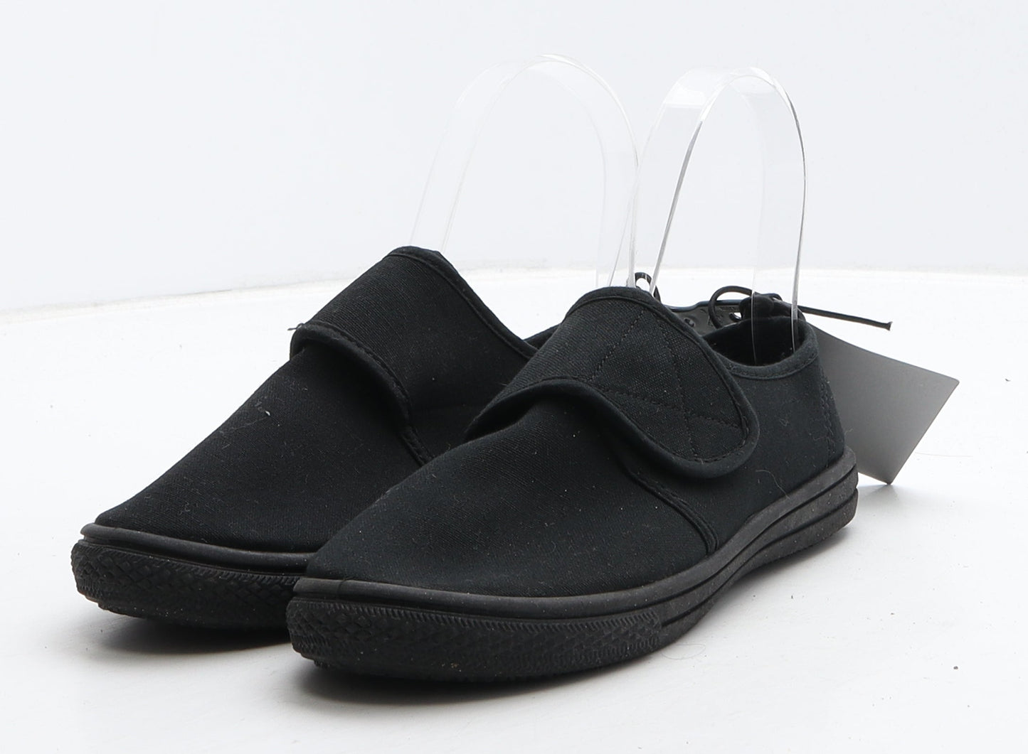F&F Girls Black Fabric Loafer Casual UK 13 32