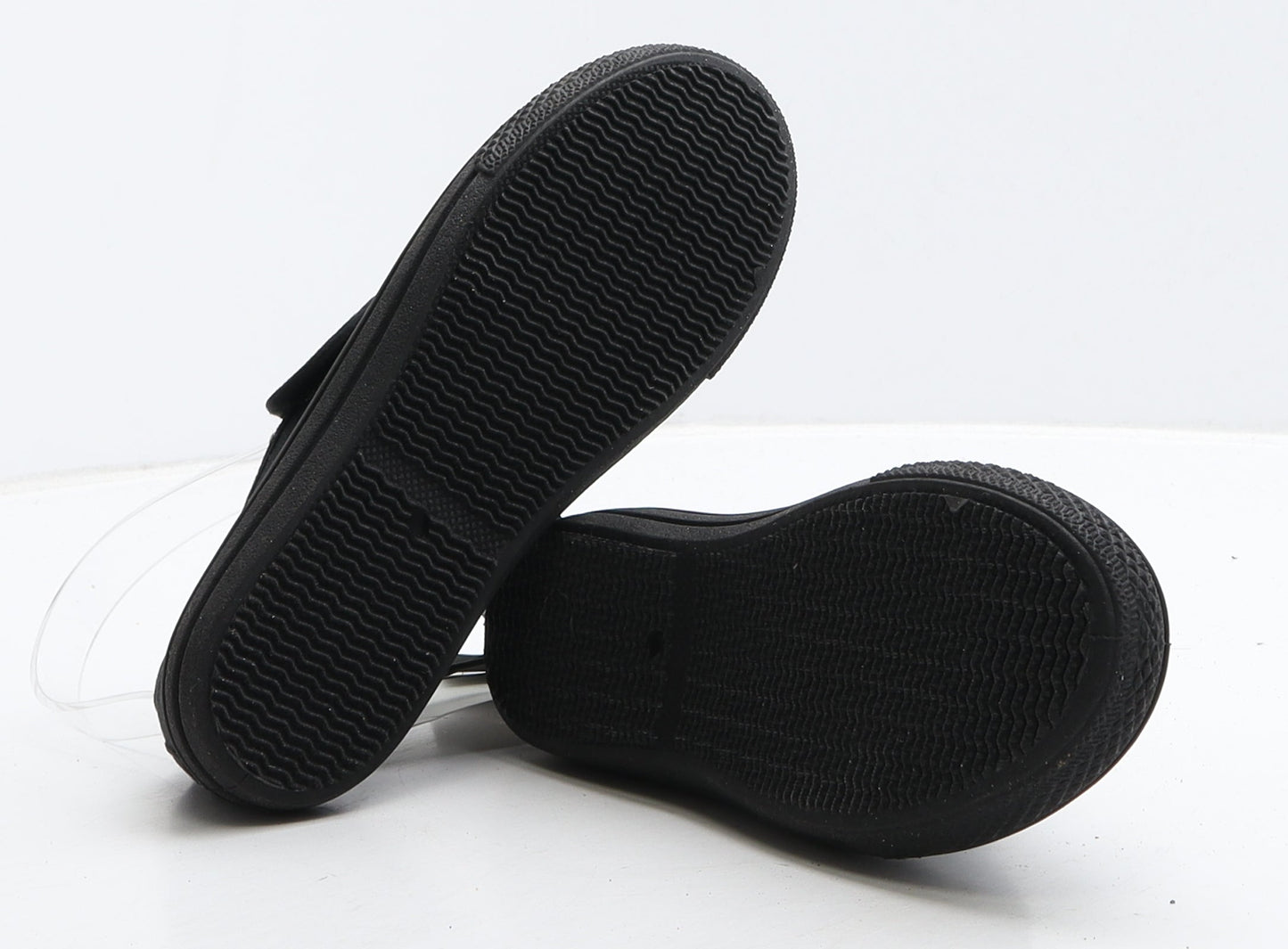 F&F Girls Black Fabric Loafer Casual UK 13 32