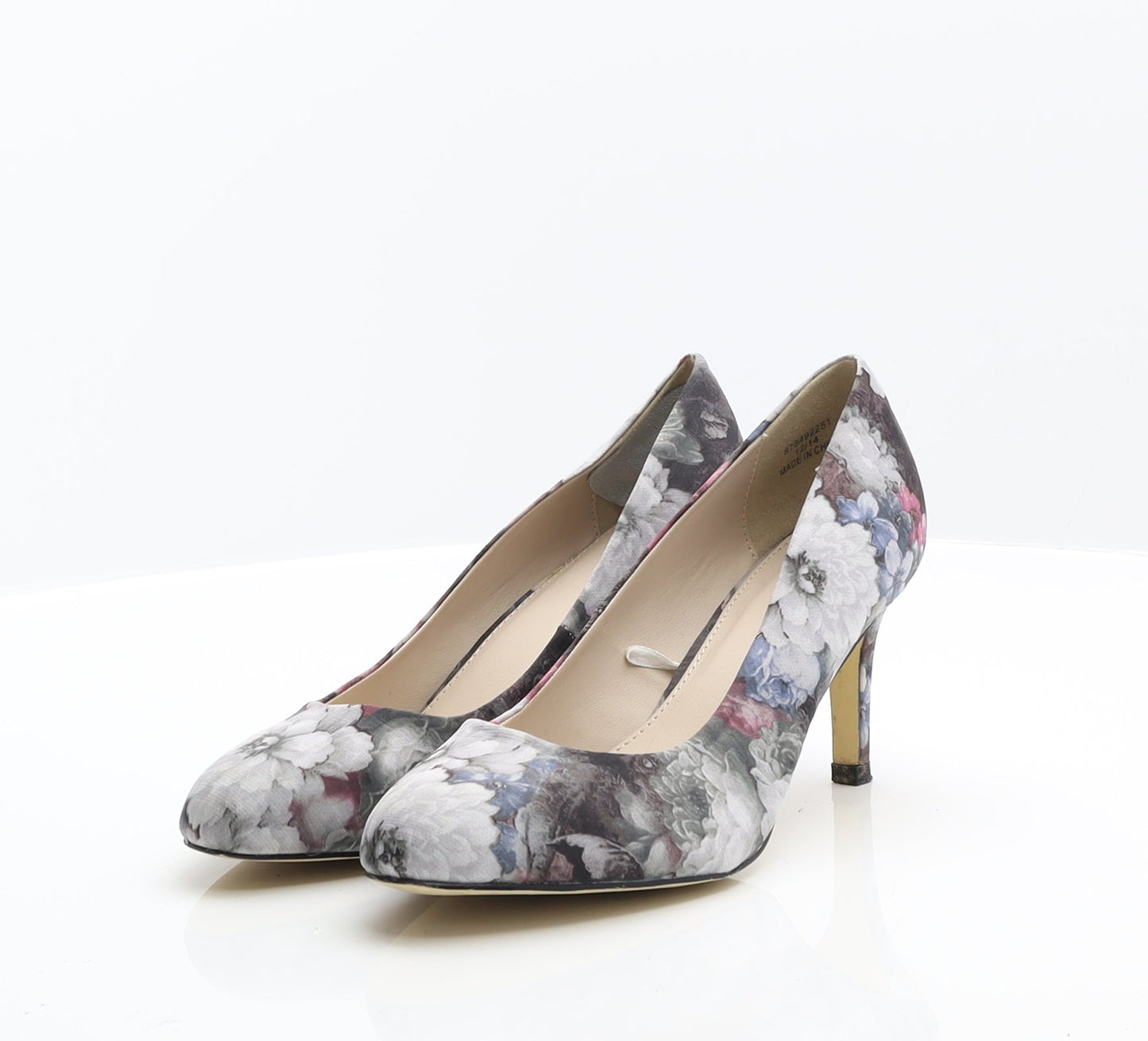 Debenhams Womens Multicoloured Floral Synthetic Court Heel UK 6 39 - Floral Heels