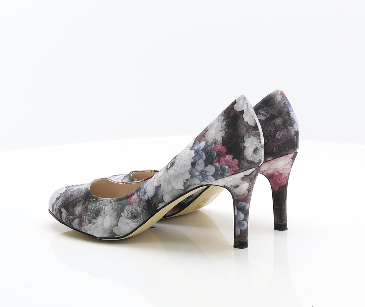 Debenhams Womens Multicoloured Floral Synthetic Court Heel UK 6 39 - Floral Heels