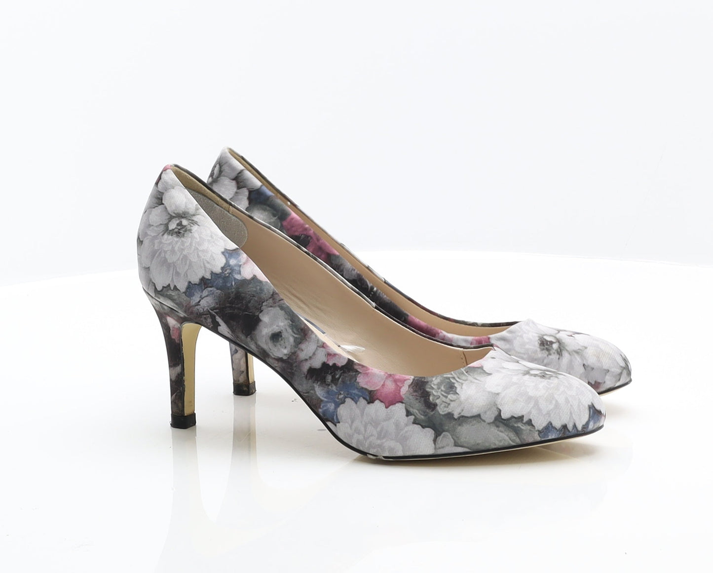 Debenhams Womens Multicoloured Floral Synthetic Court Heel UK 6 39 - Floral Heels