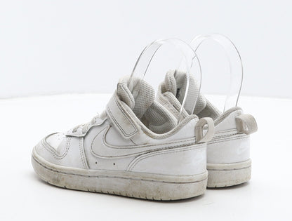 Nike Girls White Leather Trainer UK 11 28