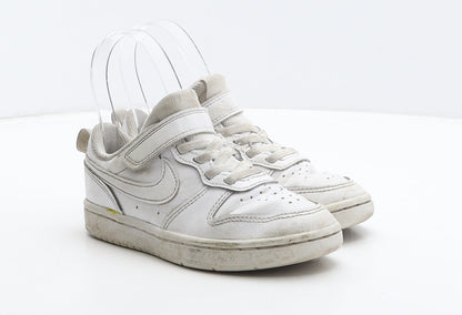 Nike Girls White Leather Trainer UK 11 28