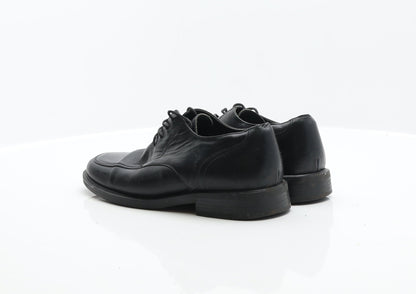 George Mens Black Leather Oxford Dress UK 7.5 41