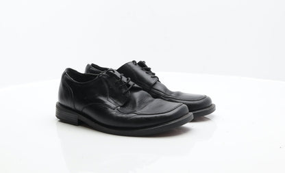 George Mens Black Leather Oxford Dress UK 7.5 41