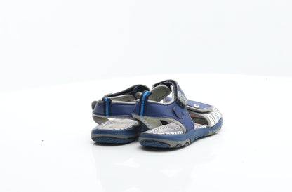 Preworn Boys Blue Synthetic Fisherman Sandal UK 9 26 - Shark Sandals
