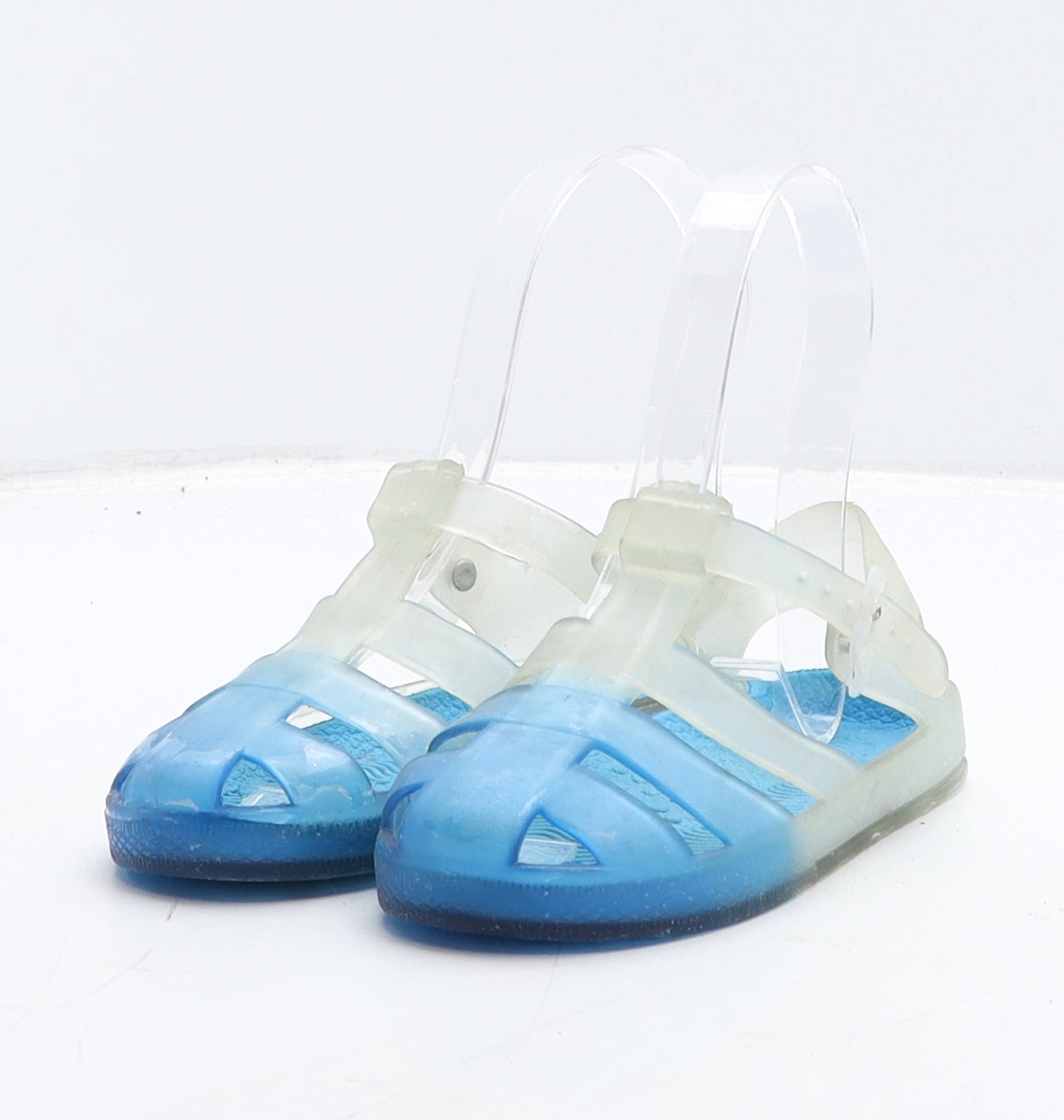 Preworn Boys Blue Rubber Fisherman Sandal UK 8.5 26