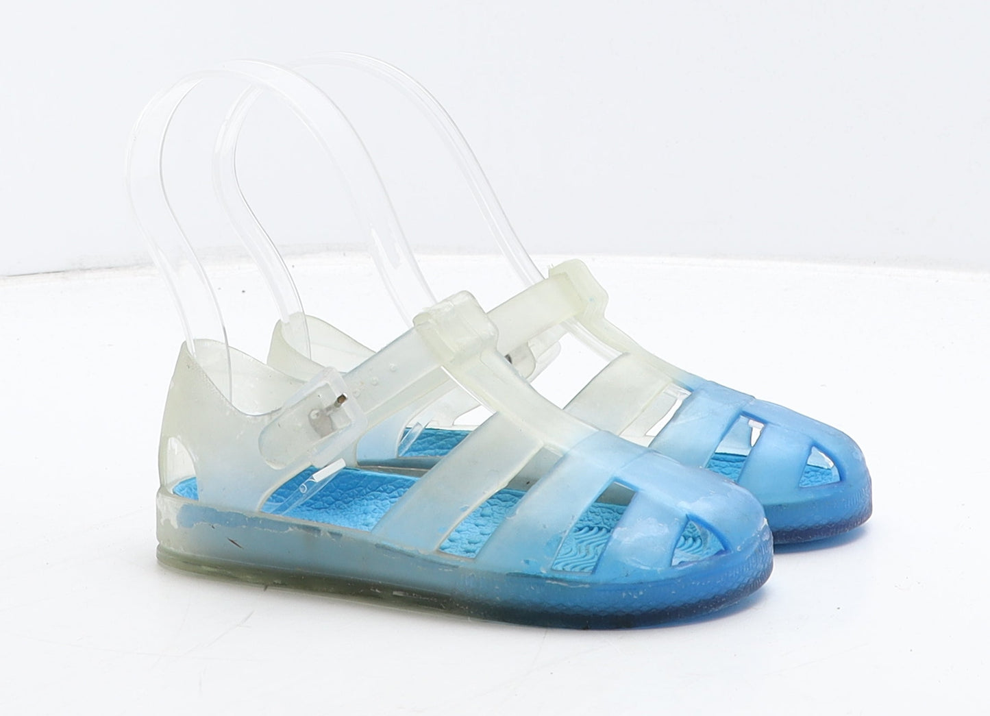 Preworn Boys Blue Rubber Fisherman Sandal UK 8.5 26