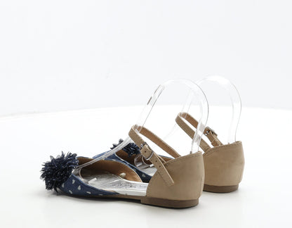George Girls Multicoloured Polyester Strappy Sandal UK 1 33 - Heart Detail