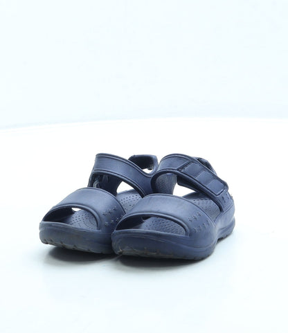 F&F Boys Blue Rubber Slip On Sandal UK 4 20 - Stars