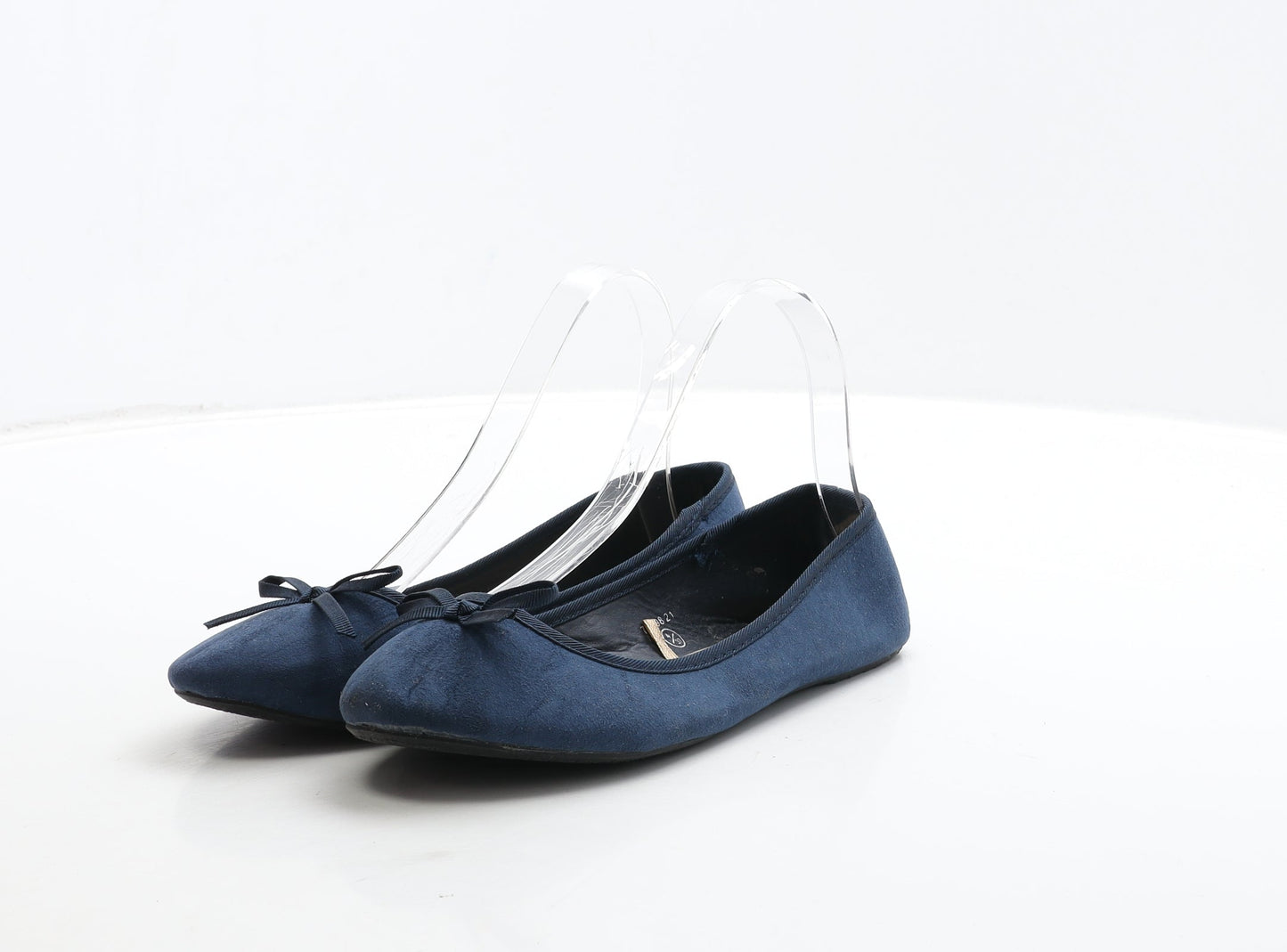 Atmosphere Womens Blue Suede Ballet Flat UK 4 37