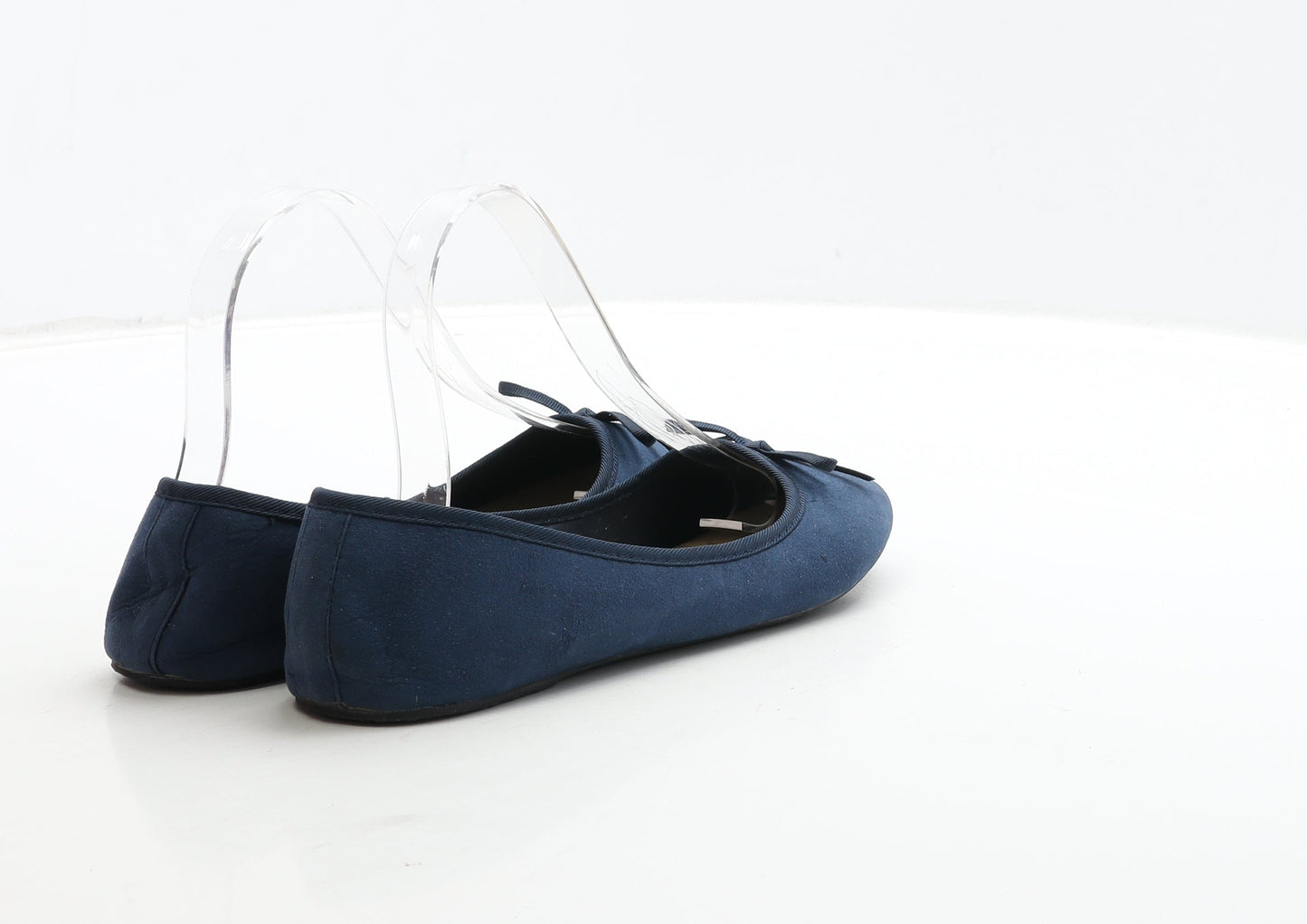 Atmosphere Womens Blue Suede Ballet Flat UK 4 37