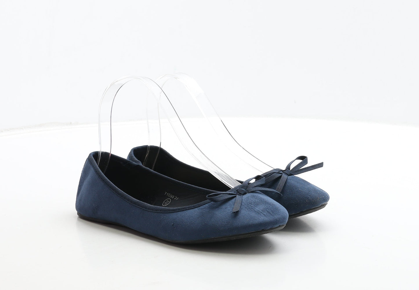 Atmosphere Womens Blue Suede Ballet Flat UK 4 37
