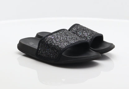 Primark Girls Black Synthetic Slider Sandal UK 1