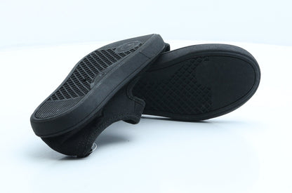 George Girls Black Fabric Mary Jane Casual UK 12 31 - School shoes