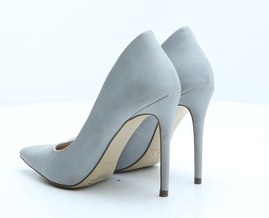 Primark Womens Grey Polyester Court Heel UK 3 36