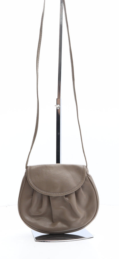 Preworn Womens Brown Polyethylene Crossbody Size Mini
