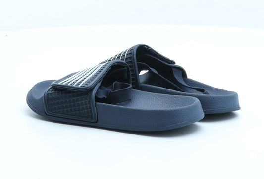 Primark Boys Blue Striped Rubber Slider Sandal UK 11