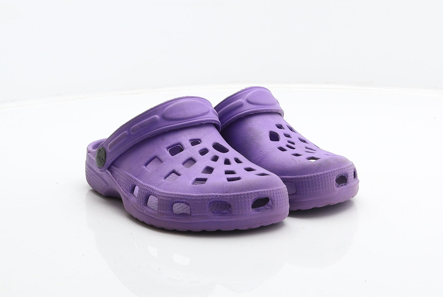 Preworn Girls Purple Synthetic Clog Casual UK 3.5 36