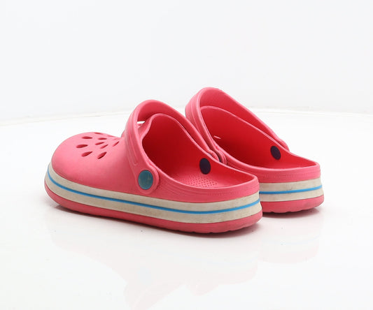 Preworn Girls Pink Synthetic Clog Casual UK 3 36